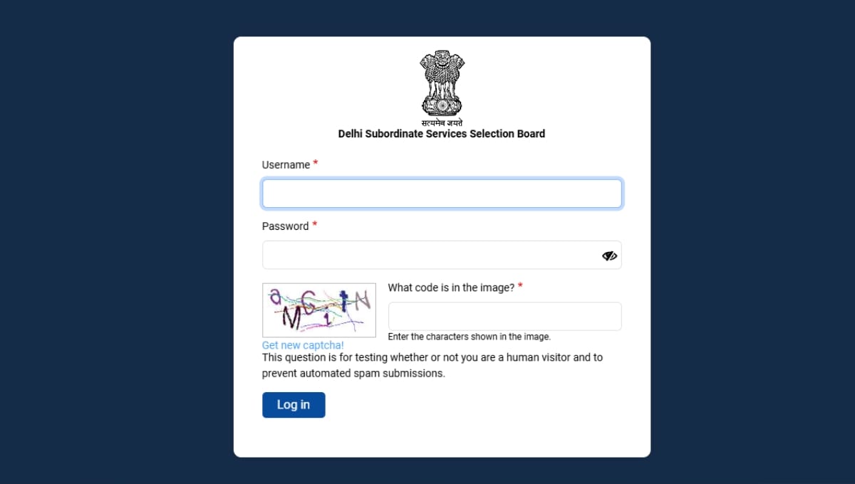 DSSSB Recruitment 2025