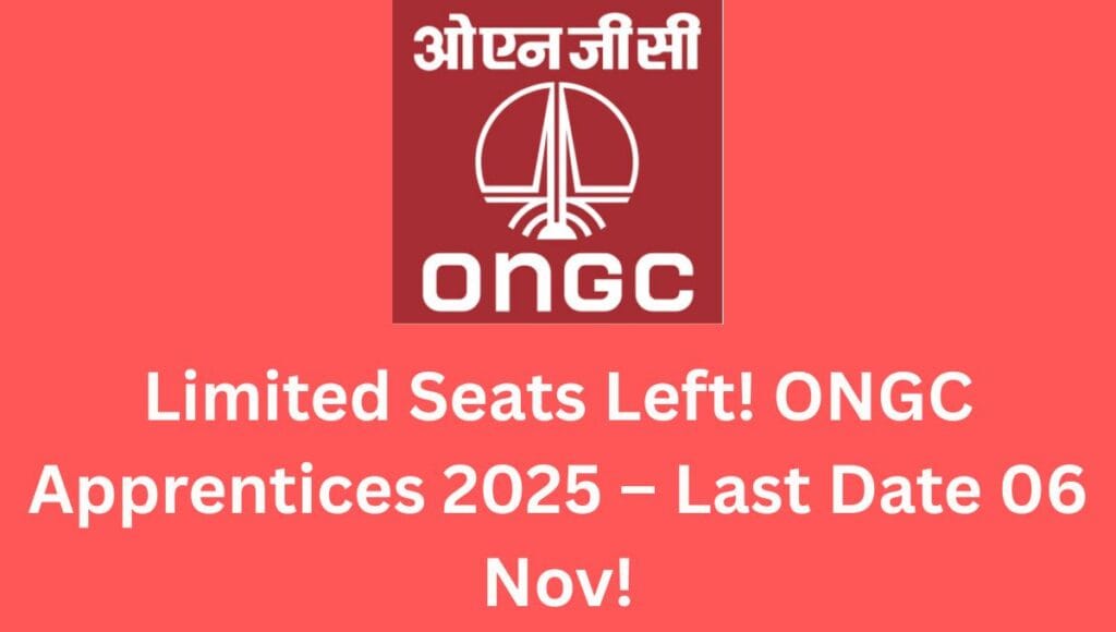 ONGC Apprentices Recruitment 2025