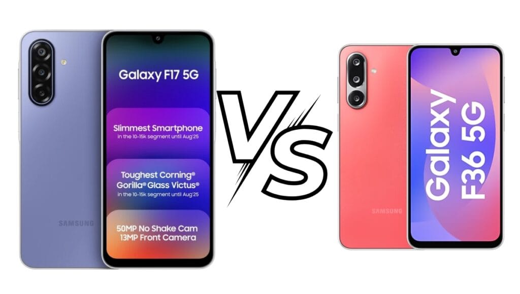 Samsung Galaxy F17 5G vs Galaxy F36 5G