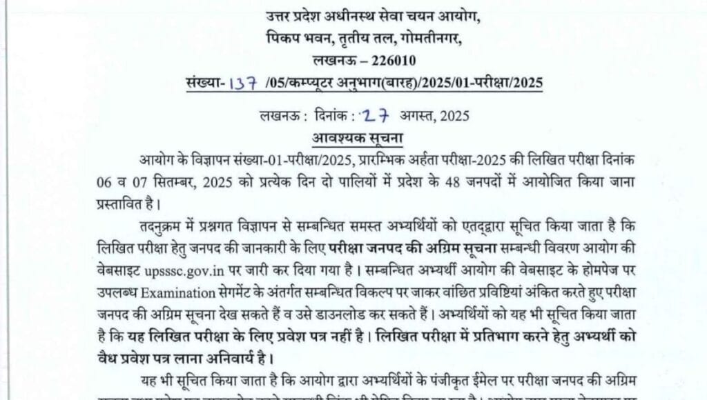 UPPSC Recruitment 2025